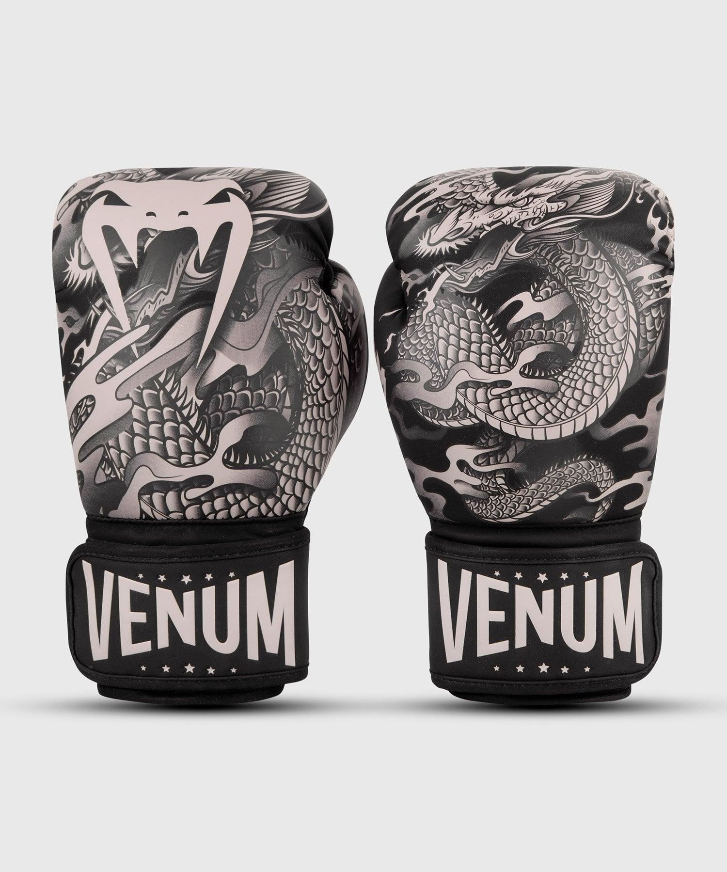 Guantes de boxeo Venum Dragon's Flight - Negro/Arena Foto 1