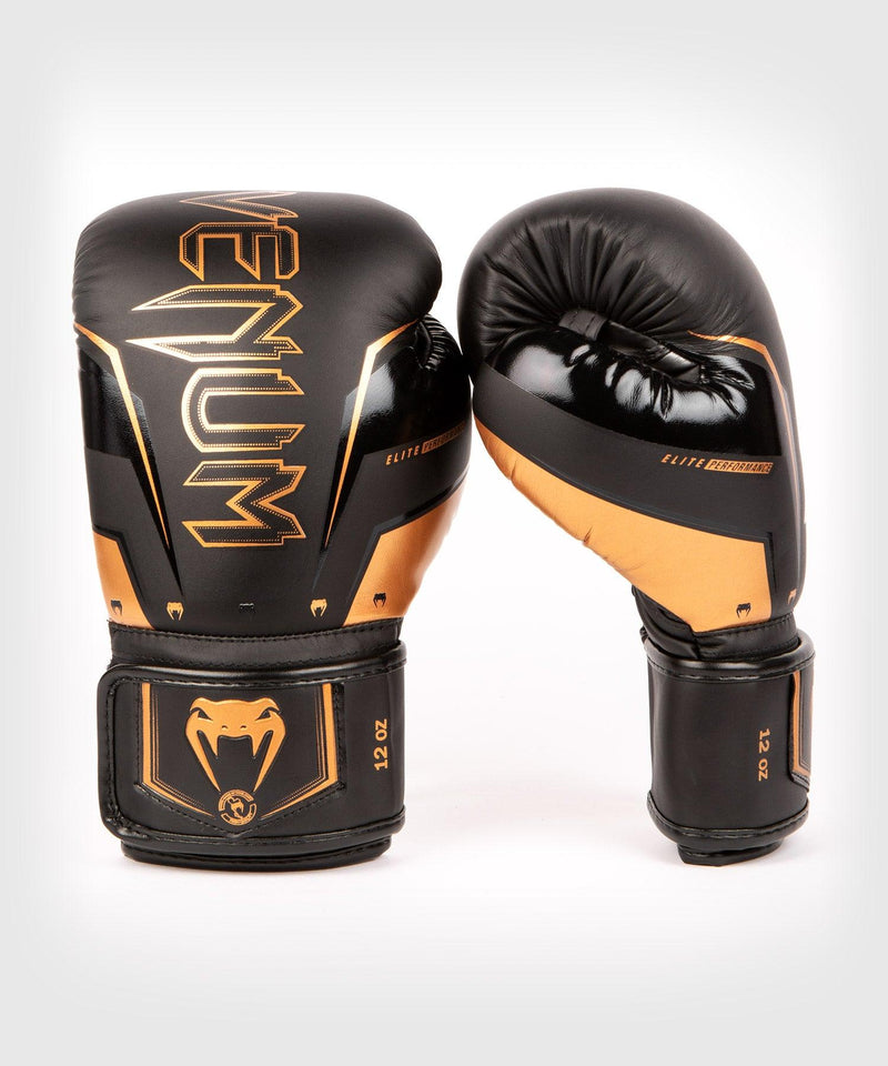 Guantes de boxeo Venum Elite Evo - Negro/Bronce Foto 2