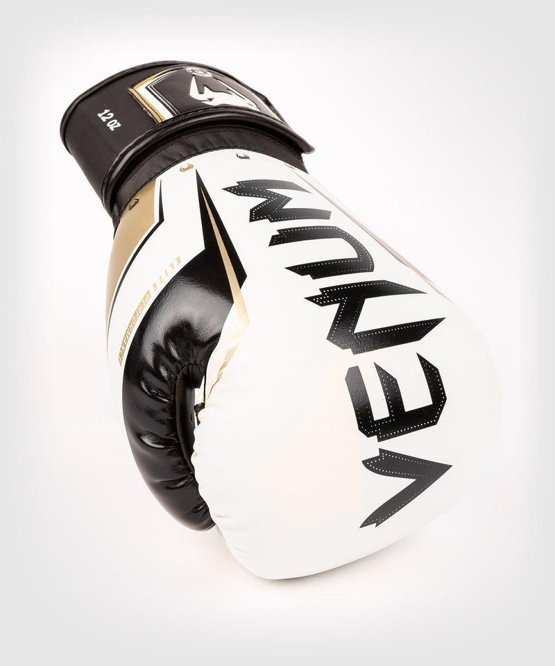 Guantes de boxeo Venum Elite Evo - Blanco/Dorado Foto 5