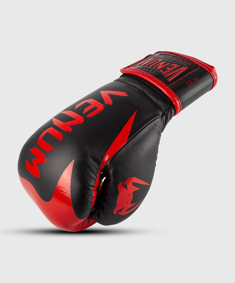 Guantes de Boxeo profesional Venum Hammer â€? Velcro - Negro/Rojo Foto 1