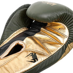 Guantes de boxeo profesional Venum Giant 2.0 Edici??n Linares - Con velcro - Kaki/Negro/Oro Foto 4