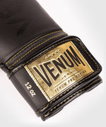 Guantes de Boxeo profesional Venum Hammer â€? Velcro - Negro/Negro-Oro Foto 3