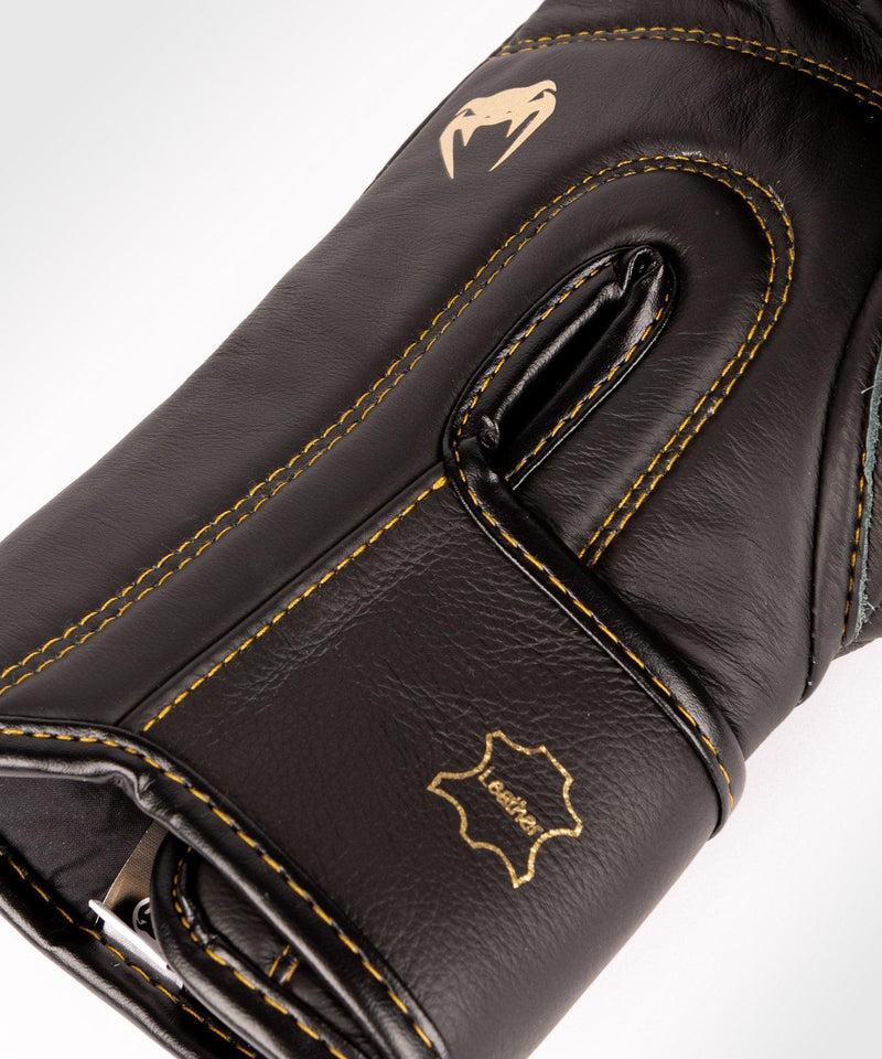 Guantes de Boxeo profesional Venum Hammer â€? Velcro - Negro/Negro-Oro Foto 4