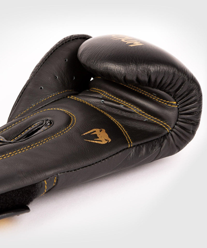 Guantes de Boxeo profesional Venum Hammer â€? Velcro - Negro/Negro-Oro Foto 5