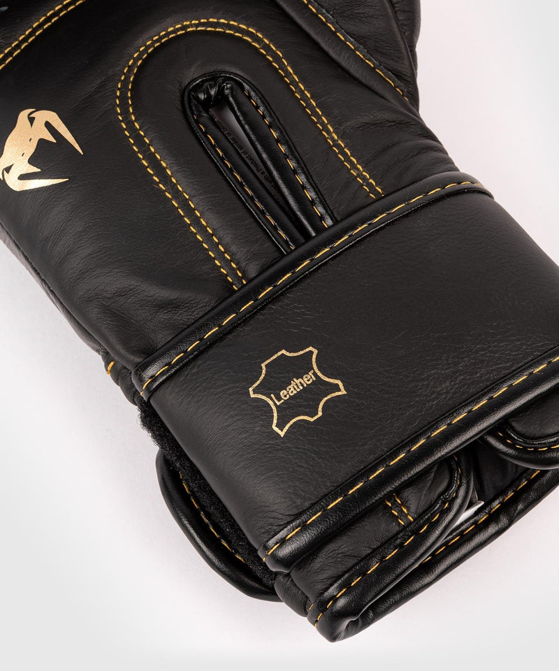 Guantes de Boxeo profesional Venum Shield â€? Velcro - Negro/Negro-Oro Foto 3