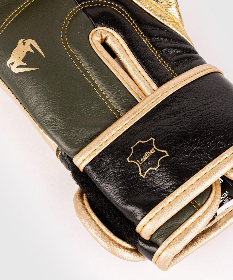 Guantes de Boxeo profesional Venum Shield â€? Velcro - Caqui/Oro Foto 4