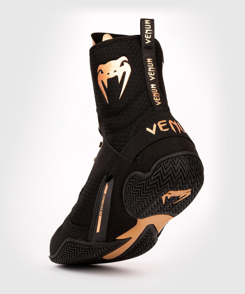 Zapatillas de boxeo Venum Elite - Negro/Bronce