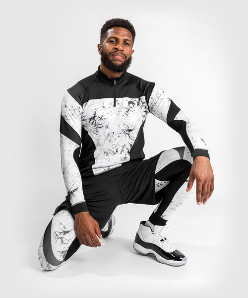 Venum G-Fit Marble Cuello de cremallera de manga larga Dry Tech - Mármol
