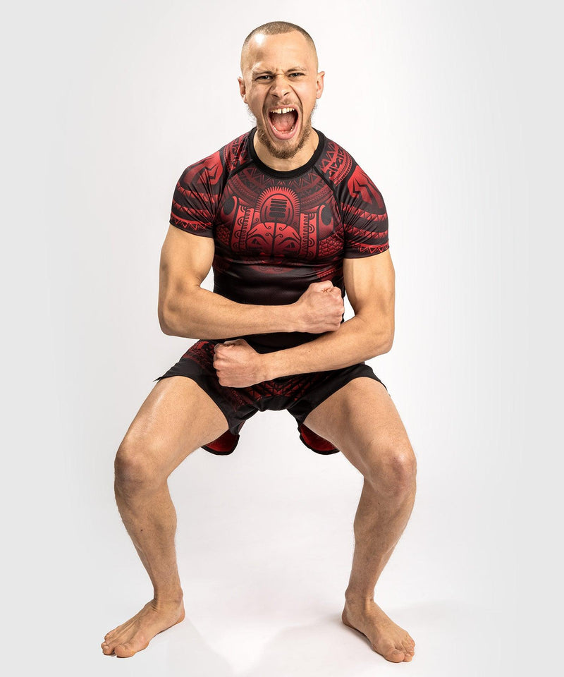 Pantalones cortos de combate Venum Nakahi - Negro/Rojo