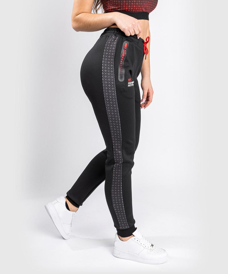 Pantalones de Chándal Venum UFC Performance Institute - Para mujer - Negro/Rojo