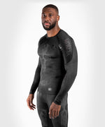 Rashguard Venum Skull - mangas largas - Negro / Negro 3