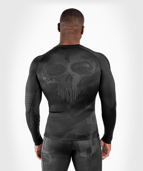 Rashguard Venum Skull - mangas largas - Negro / Negro 2