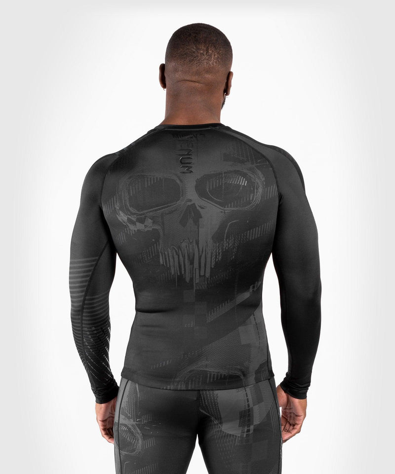 Rashguard Venum Skull - mangas largas - Negro / Negro 2