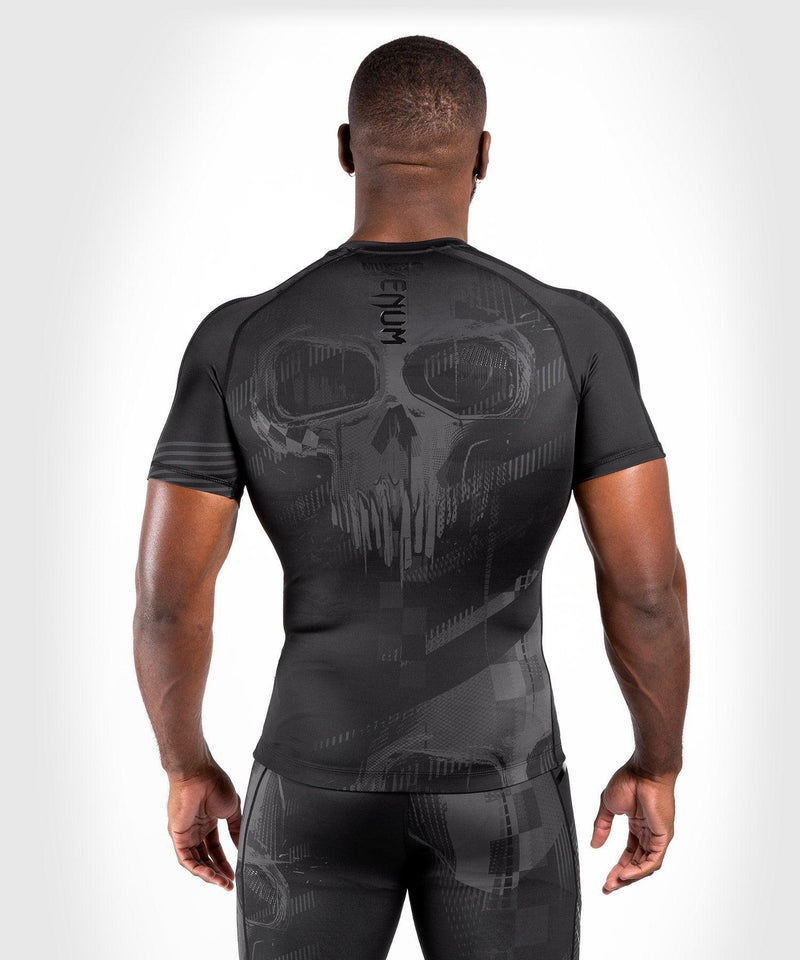 Rashguard Venum Skull - mangas cortas - Negro/Negro - 2