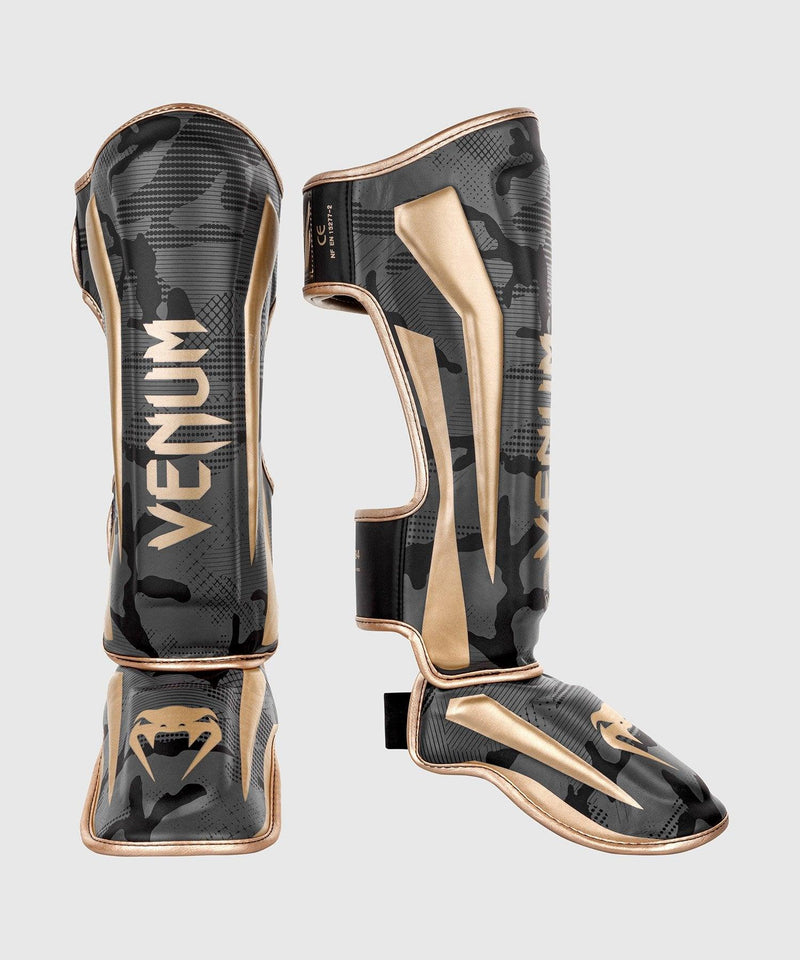 ESPINILLERAS VENUM ELITE - CAMO OSCURO/ORO