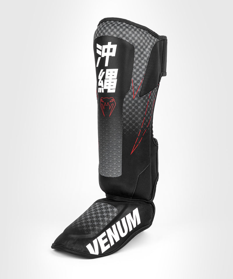 Espinilleras Venum Okinawa 3.0 - Negro/Rojo