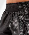Pantalones cortos Venum Logos Muay Thai - Negro/Negro Foto 5