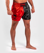 Pantalones cortos Venum Logos Muay Thai - Negro/Rojo Foto 4