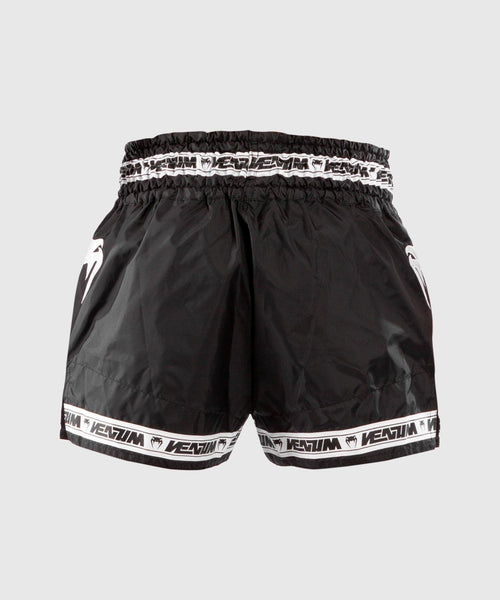 Pantalones cortos Venum Muay Thai Parachute - Negro/Blanco