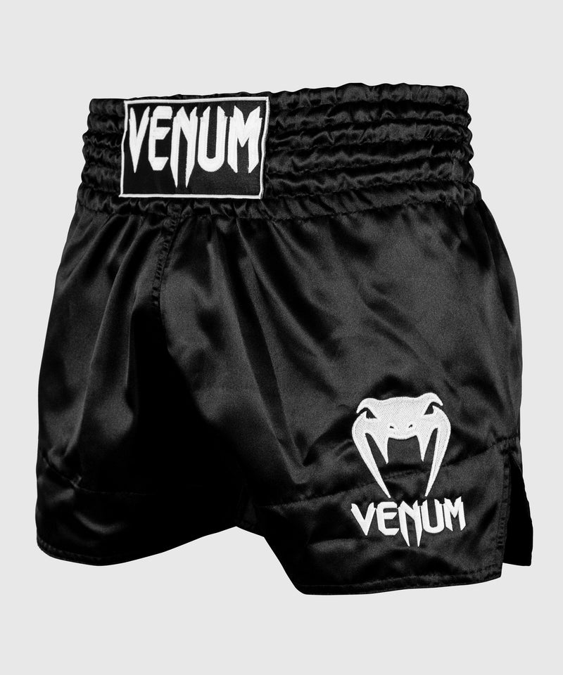 Pantal??n de Muay Thai Venum Classic - Negro/Blanco Foto 1
