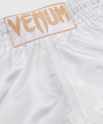 Pantal??n de Muay Thai Venum Classic - Blanco/Oro Foto 3