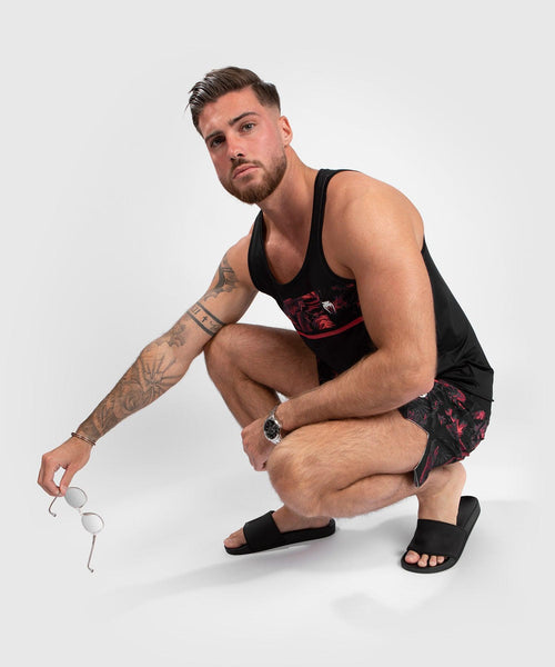 Camiseta de tirantes Venum Bali Jungle Dry Tech - Rojo