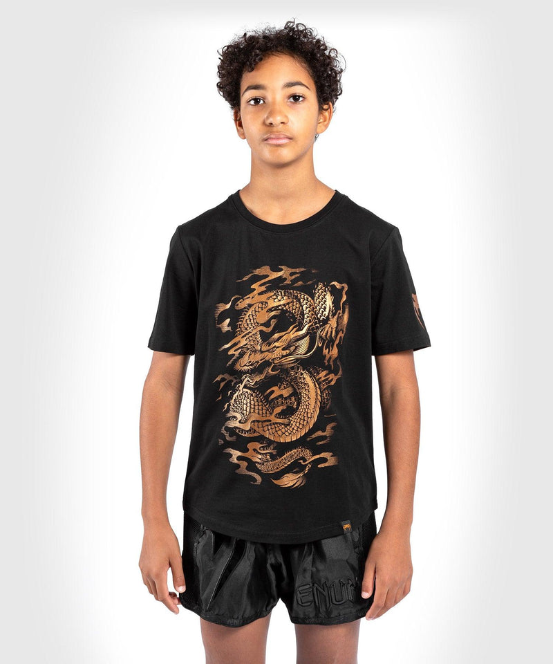 Camiseta Venum Dragon's Flight Kids - Blanco/Bronce