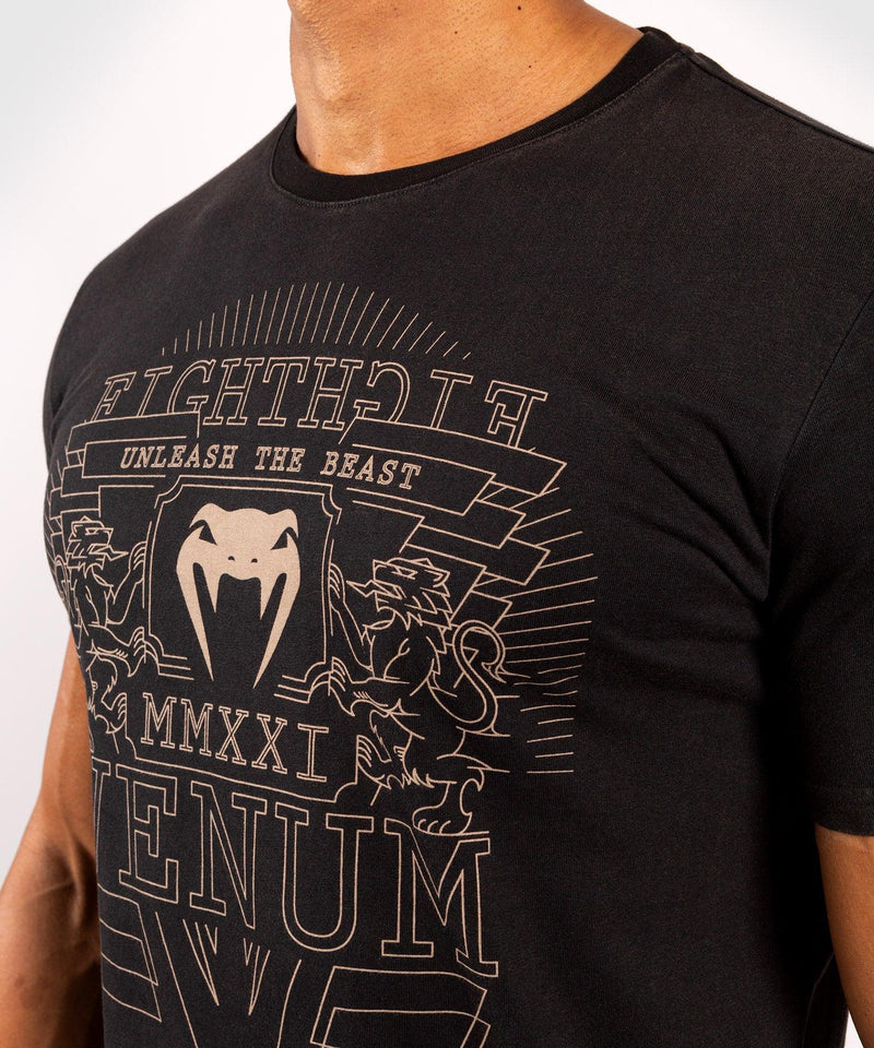 Camisetas Venum LIONS21 - Negro/Arena