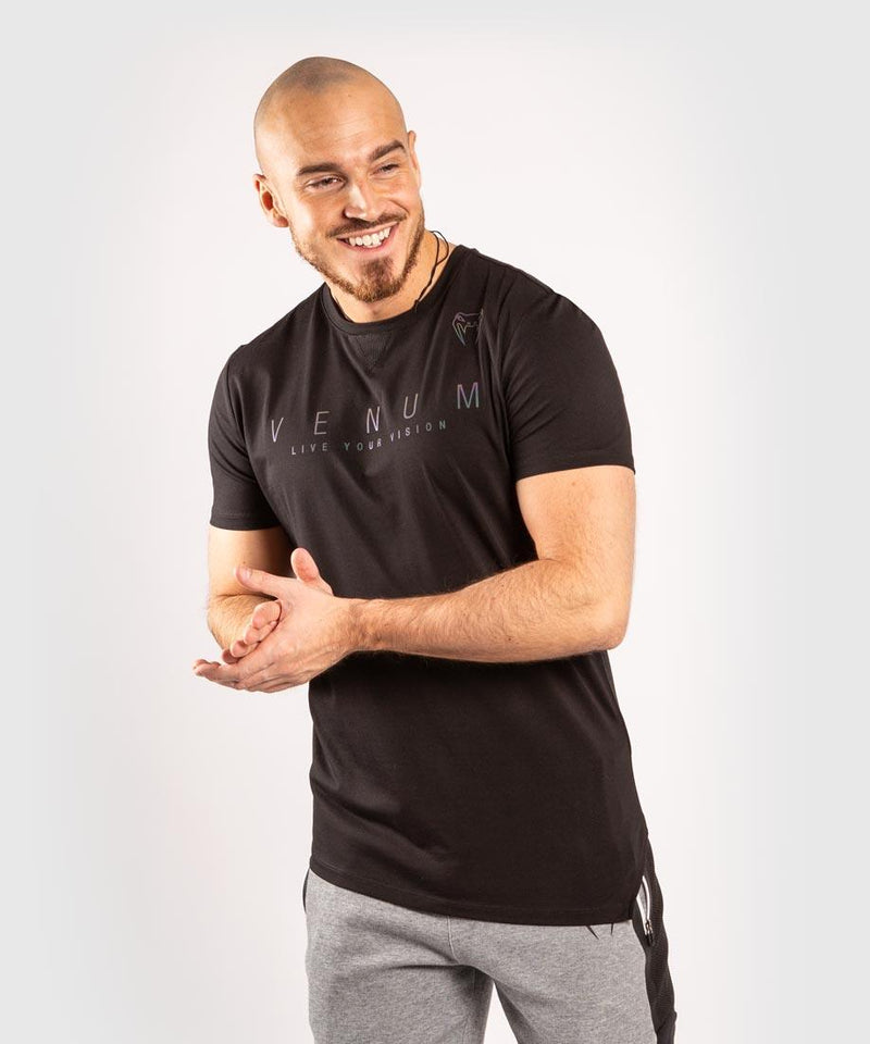 Camiseta Venum LiveYourVision  - Negro/Iridiscente