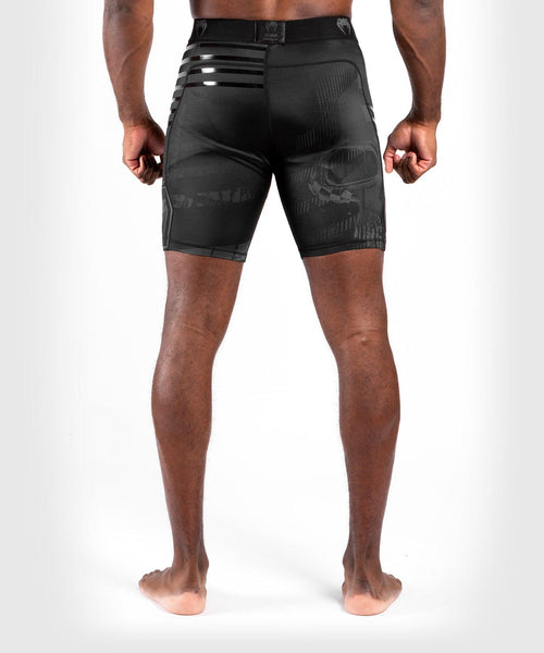 Shorts de compresión Venum Skull - Negro/Negro - 2
