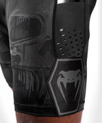 Shorts de compresión Venum Skull - Negro/Negro - 7