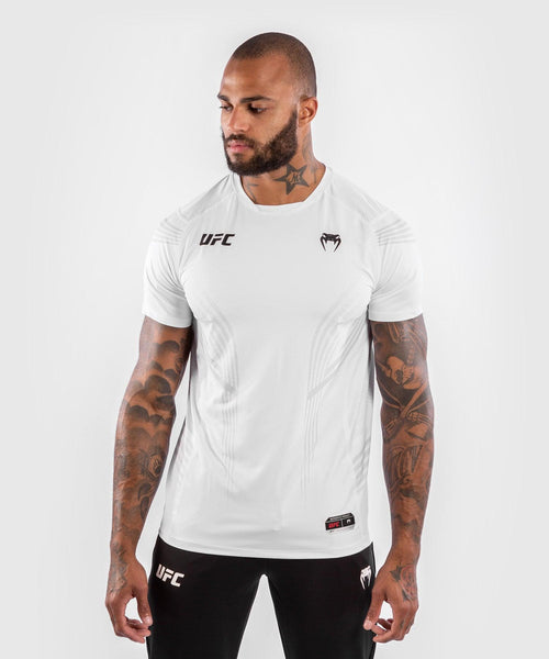 Camiseta T?©cnica Para Hombre Personalizada UFC Venum Authentic Fight Night - Blanco Foto 2