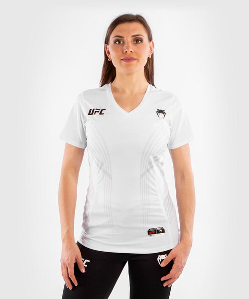 Camiseta T?©cnica Para Mujer Personalizada UFC Venum Authentic Fight Night - Blanco Foto 2