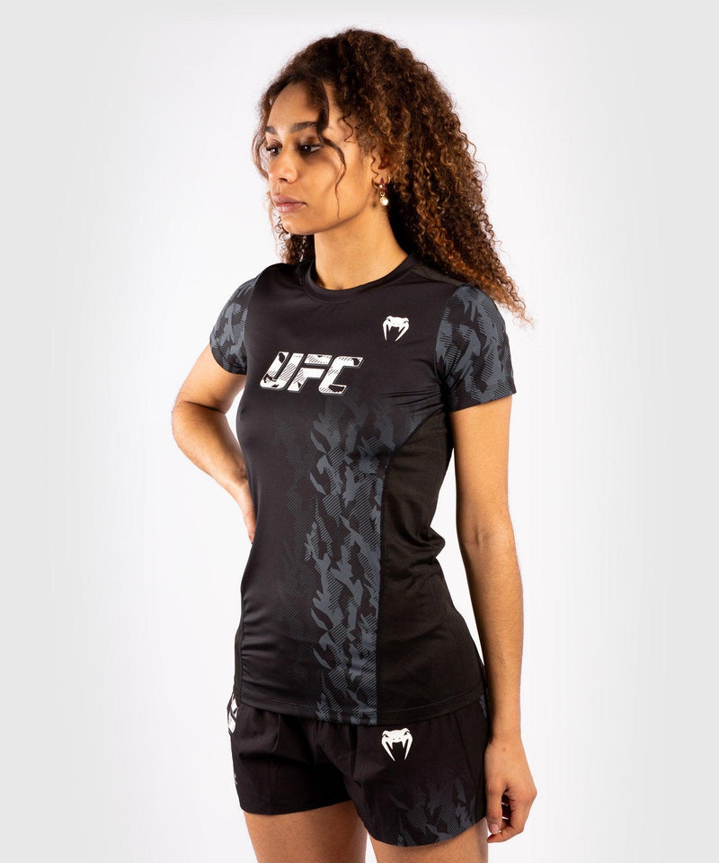 Camiseta T?©cnica Manga Corta Para Mujer UFC Venum Authentic Fight Week Performance - Negro Foto 3