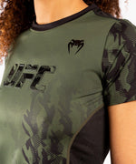 Camiseta T?©cnica Manga Corta Para Mujer UFC Venum Authentic Fight Week Performance - Caqui Foto 4