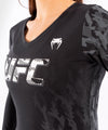 Camiseta De Algod??n Manga Larga Para Mujer UFC Venum Authentic Fight Week - Negro Foto 5