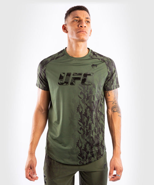 Camiseta T?©cnica Manga Corta Para Hombre UFC Venum Authentic Fight Week Performance - Caqui Foto 1
