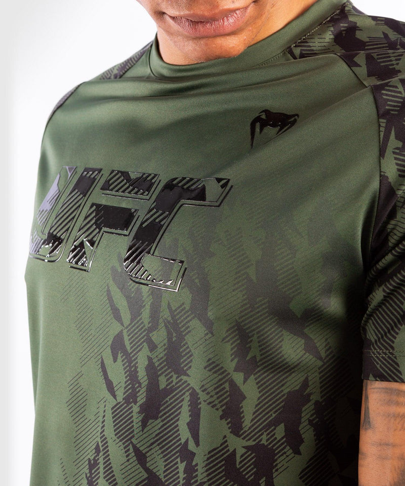 Camiseta T?©cnica Manga Corta Para Hombre UFC Venum Authentic Fight Week Performance - Caqui Foto 3