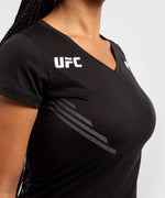 Camiseta Para Mujer UFC Venum Replica - Negro Foto 4