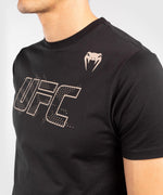 Camiseta De Algod??n Manga Corta Para Hombre UFC Venum Authentic Fight Week - Negro Foto 5