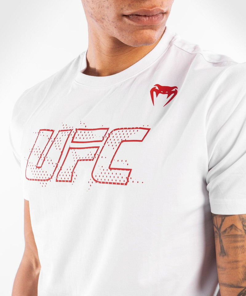 Camiseta De Algod??n Manga Corta Para Hombre UFC Venum Authentic Fight Week - Blanco Foto 4