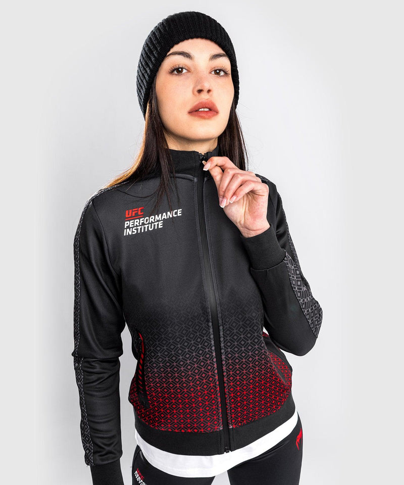 Chaqueta Venum UFC Performance Institute - Para mujer - Negro/Rojo