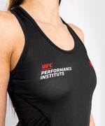 Camiseta sin mangas Venum UFC Performance Institute Dry Tech - Para mujer - Negro/Rojo