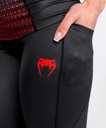 Leggings Venum UFC Performance Institute - Negro/Rojo