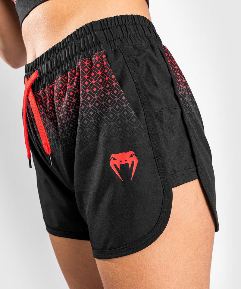 Pantalones cortos de entrenamiento Venum UFC Performance Institute - Para mujer - Negro/Rojo