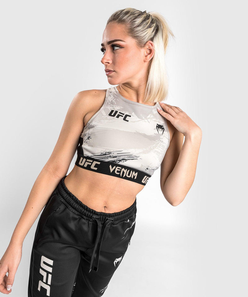 UFC Venum Authentic Fight Week 2.0 Sport Bras - Sand/Black