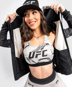 UFC Venum Authentic Fight Week 2.0 Zip Hoodie - For Women - Black/Sand