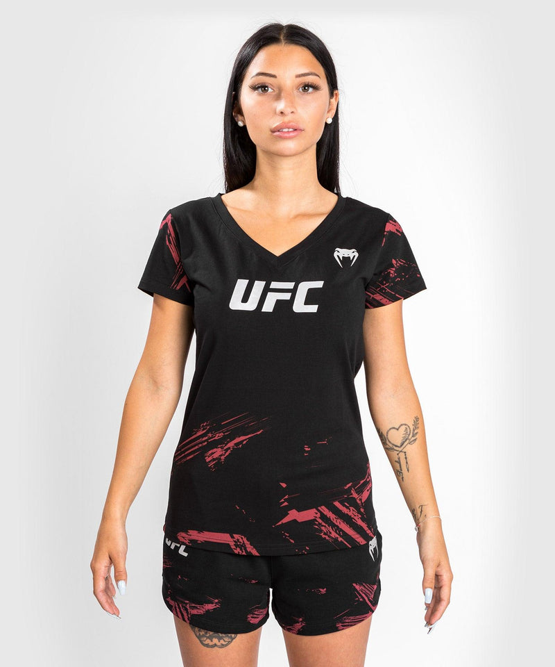 UFC Venum Authentic Fight Week 2.0 T-Shirt - For Women - Black/Red