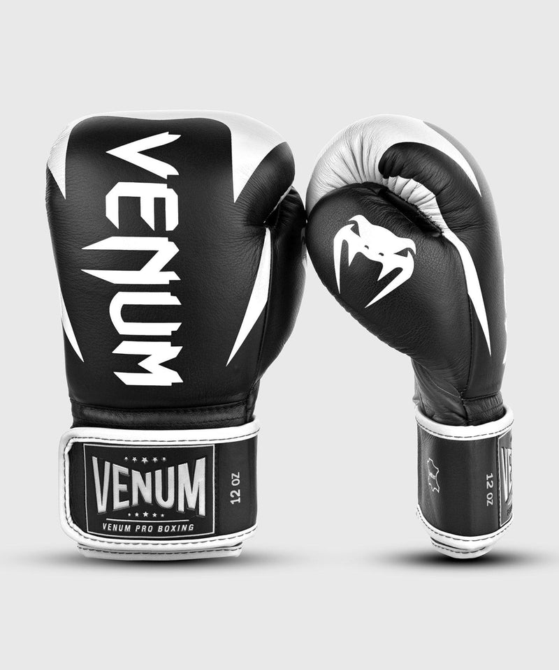 Guantes de Boxeo profesional Venum Hammer â€? Velcro - Negro/Blanco Foto 2