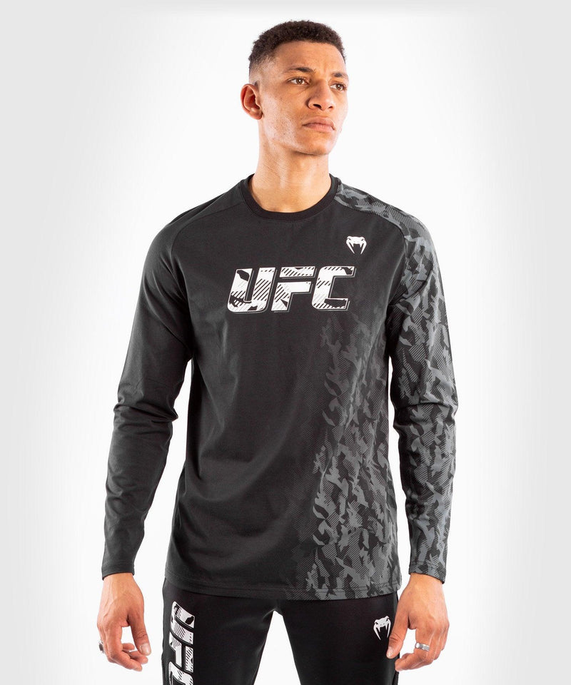 Camiseta De Algod??n Manga Larga Para Hombre UFC Venum Authentic Fight Week - Negro Foto 1